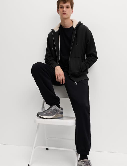 Cotton Rich Fleece Lined Hoodie