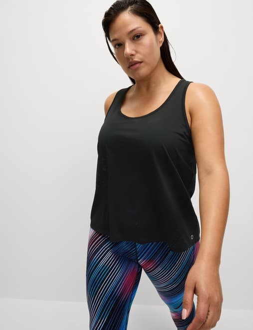 Textured Lightweight Relaxed Vest Top