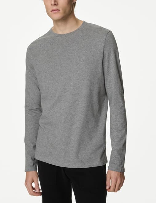 Pure Cotton Long Sleeve T-Shirt