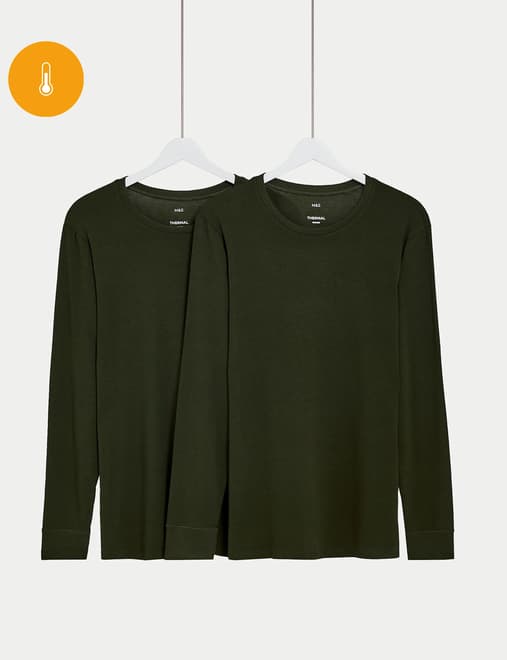 2 Pack Heatgen™ Light Thermal Long Sleeve Tops