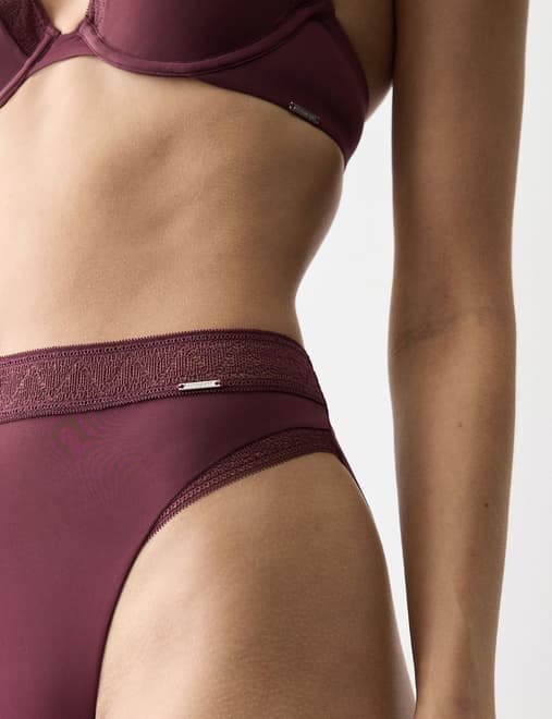 Boston Microfibre No VPL High Leg Knickers