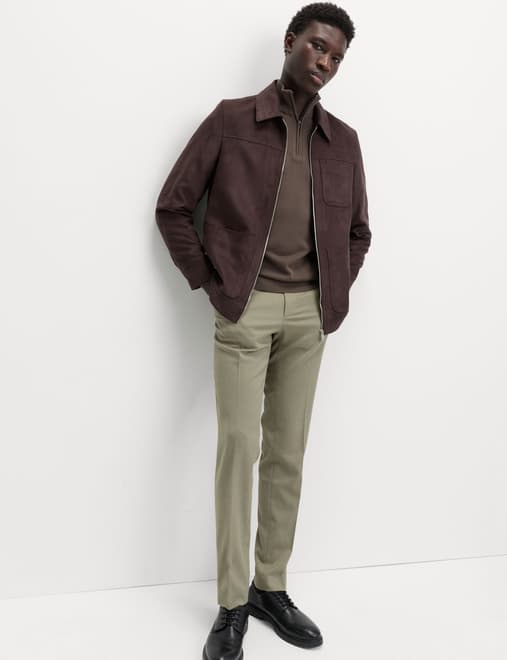 Slim Fit Smart Stretch Trousers