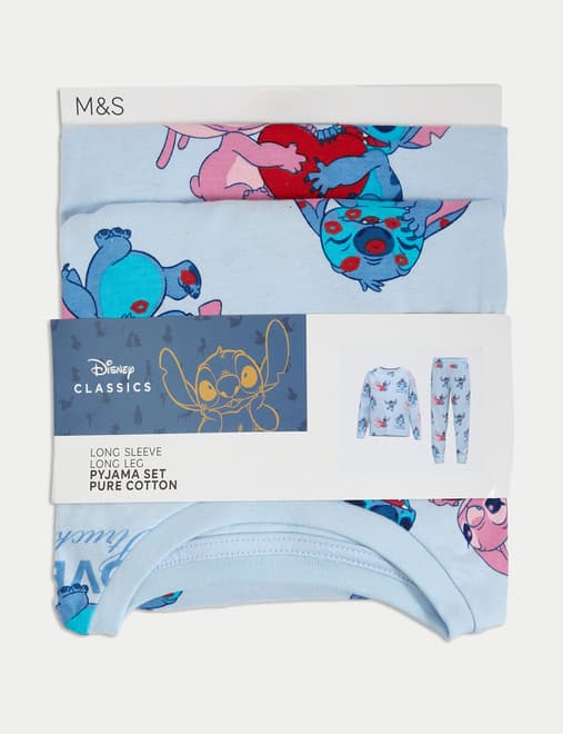 Pure Cotton Lilo & Stitch™ Pyjamas (3-16 Yrs)