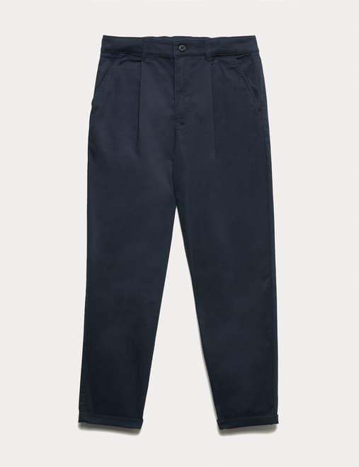 Cotton Rich Pleated Chinos (6-16 Yrs)