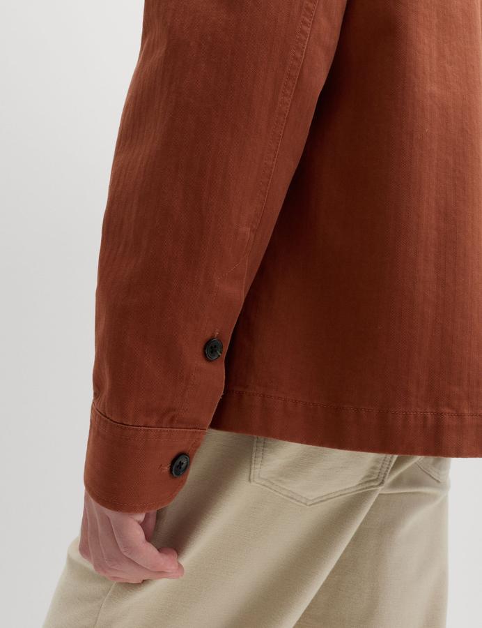 Pure Cotton Herringbone Overshirt​