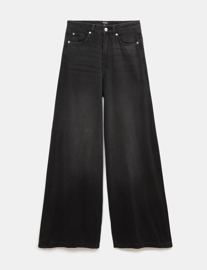 Lyocell™ Blend Wide Palazzo Leg Jeans