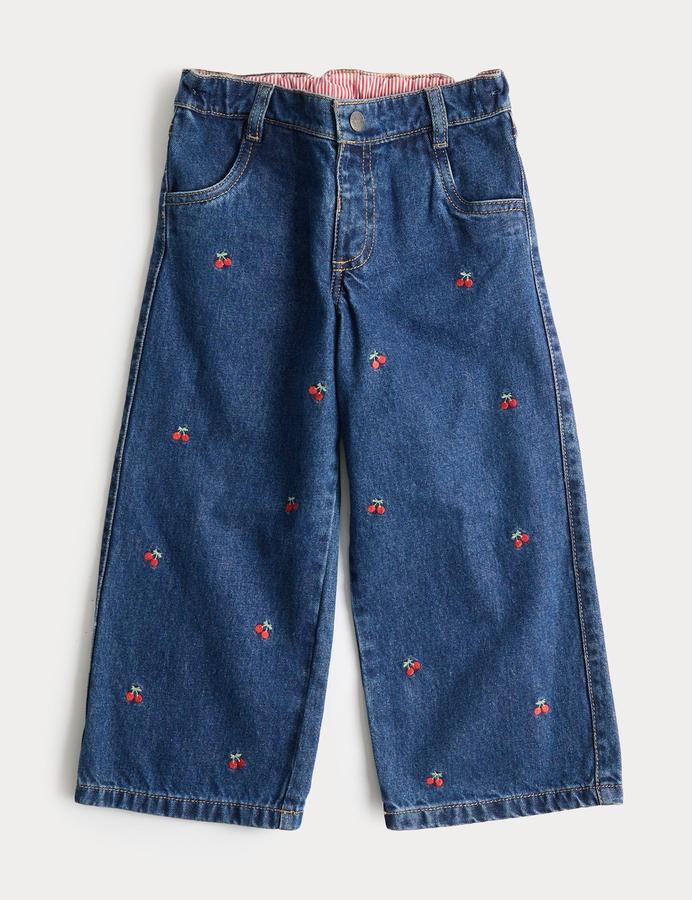 Denim Embroidered Jeans (2-10 Yrs)