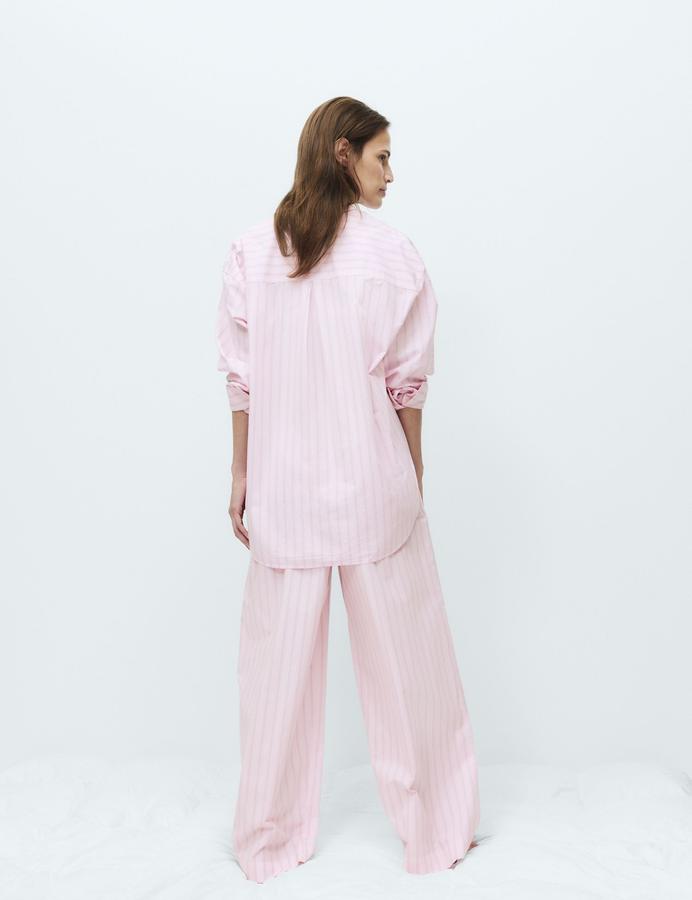 Pure Cotton Poplin Striped Pyjama Bottoms