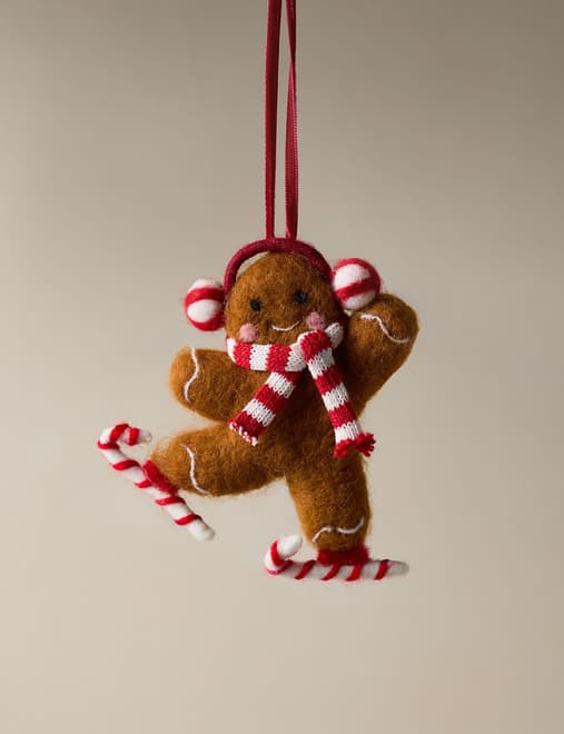 Felt Hanging Gingerbread Decoration
