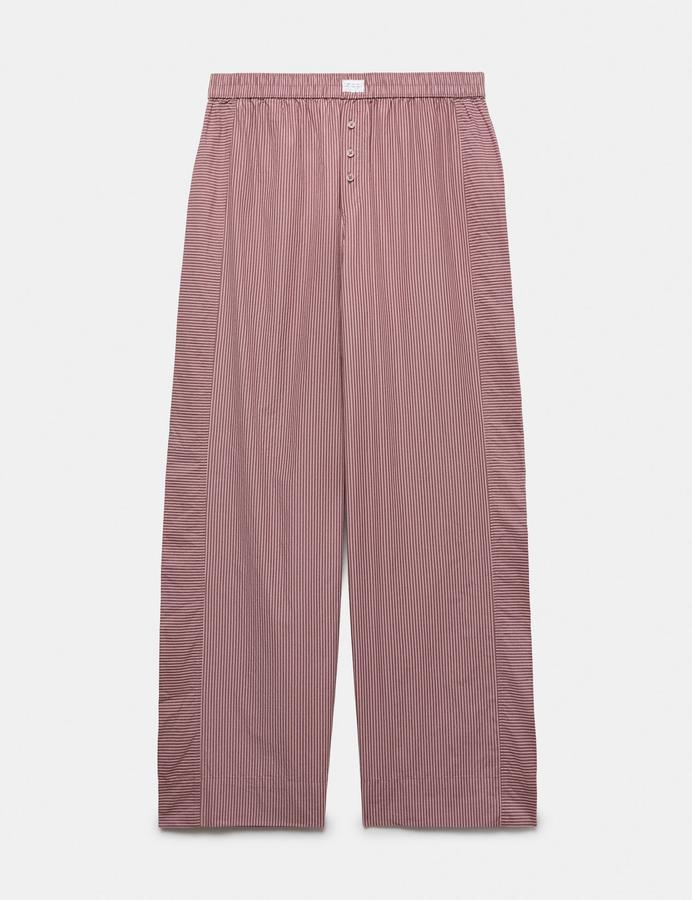 Pure Cotton Poplin Striped Pyjama Bottoms