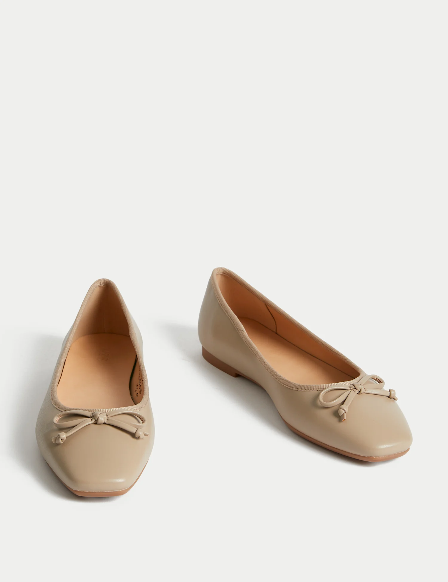 Shop Bow Flat Ballet Pumps M S
