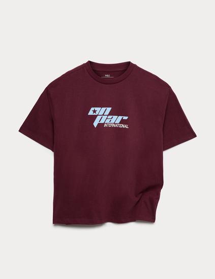 Pure Cotton Golf Logo T-Shirt (6-16 Yrs)