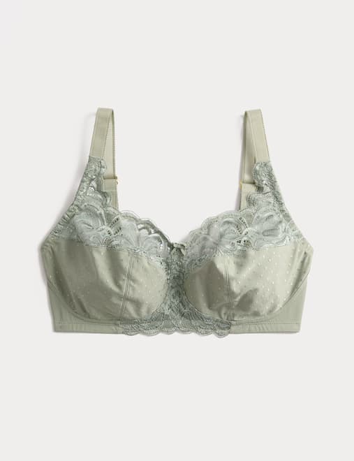 Amelia Lace Non Wired Total Support Bra B-H