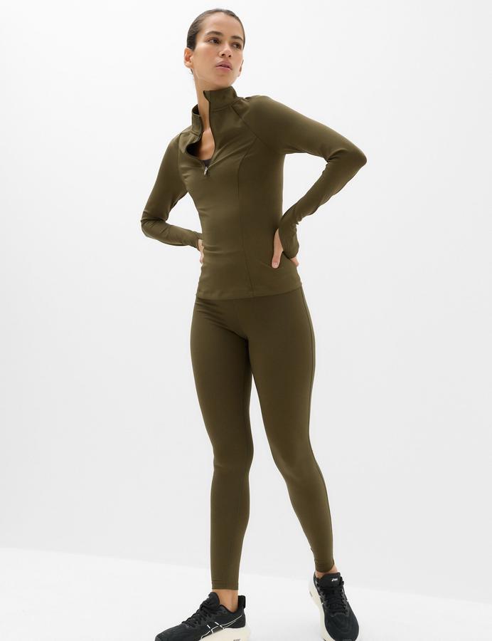 Essential  Half Zip Fitted Running Top