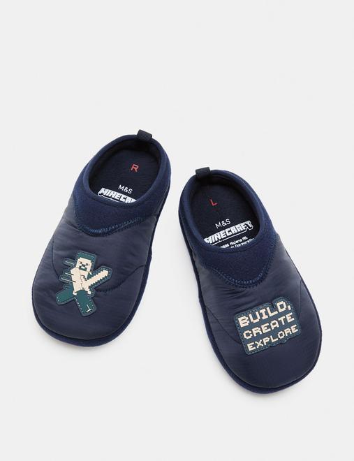 Kids' Minecraft™ Slippers (10 Small - 7 Large)
