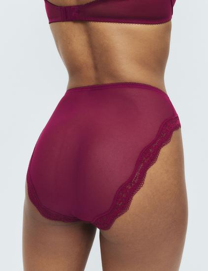 3pk Jasmine Lace High Waisted High Leg Knickers