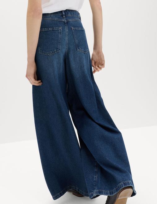 Lyocell™ Blend Wide Palazzo Leg Jeans