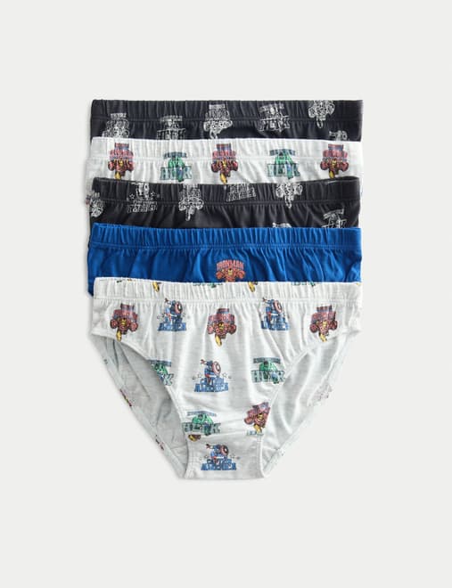 5pk Pure Cotton Avengers™ Briefs (2-8 Yrs)