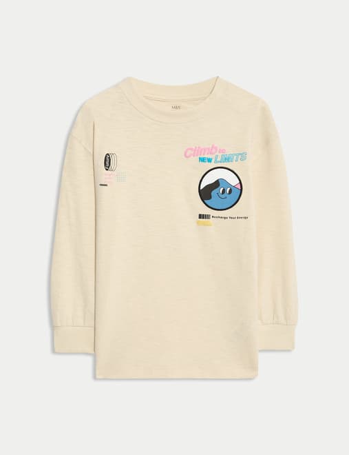 Pure Cotton Graphic Top (2-8 Yrs)