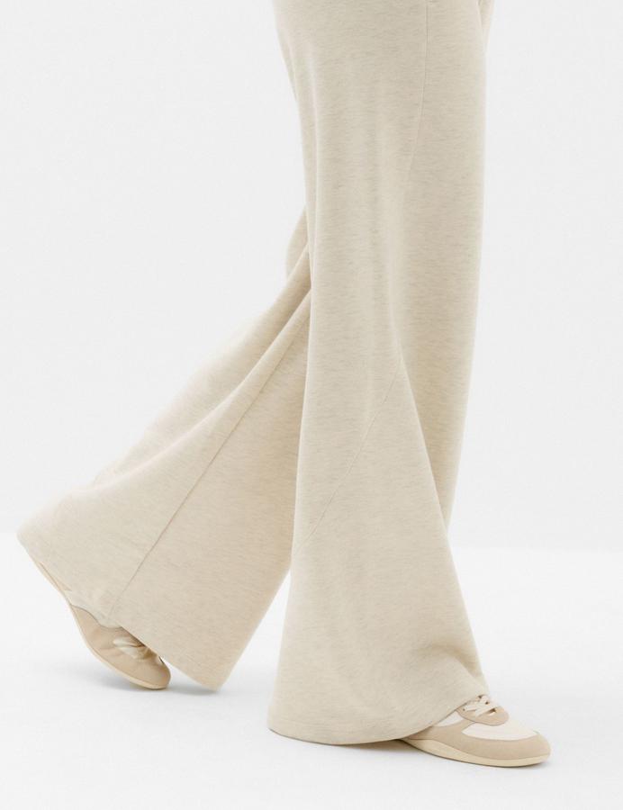 Cotton Rich High Waisted Wide Leg Joggers