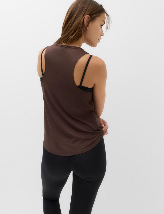 Go Balance Scoop Neck Relaxed Vest Top