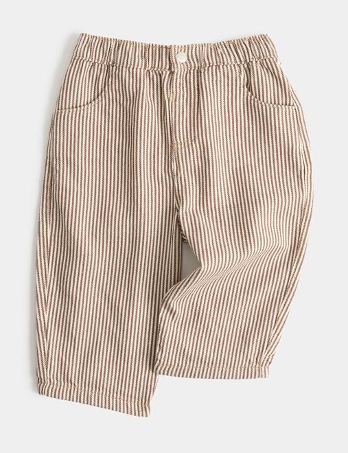 Pure Cotton Ticking Stripe Trousers (0-5 Yrs)