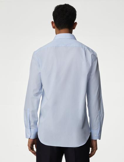 ٣ قطع قمصان بأكمام طويلة، قصة عادية، سهلة الكي