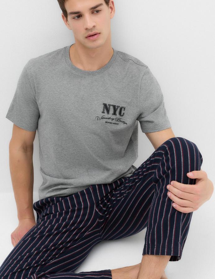 Pure Cotton NYC Graphic Loungewear Top