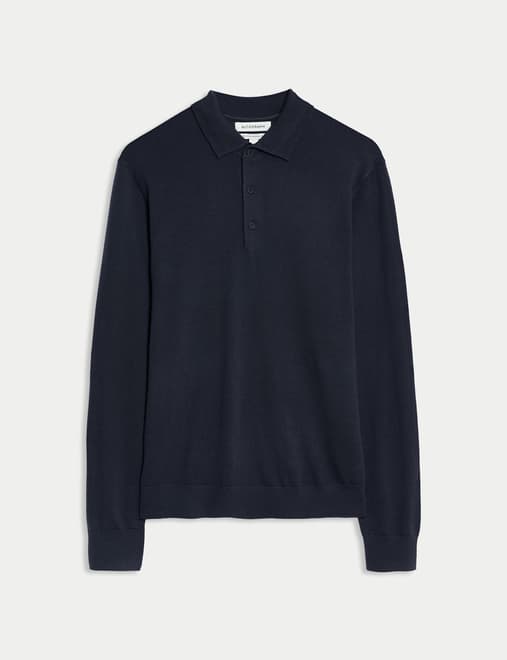 Pure Extra Fine Merino Wool Polo Shirt
