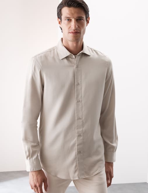 Regular Fit Easy Iron Long Sleeve Shirt