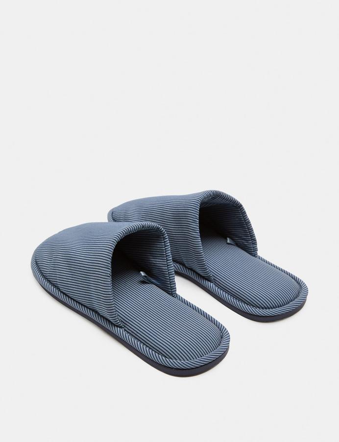 Striped Mule Slippers