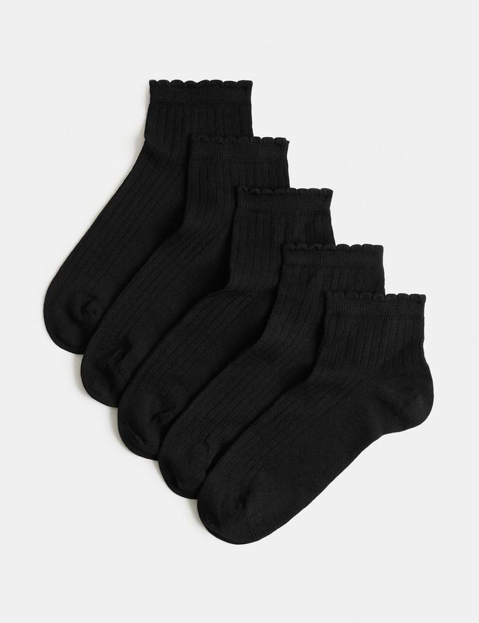 5pk Seamless Toes Anklets