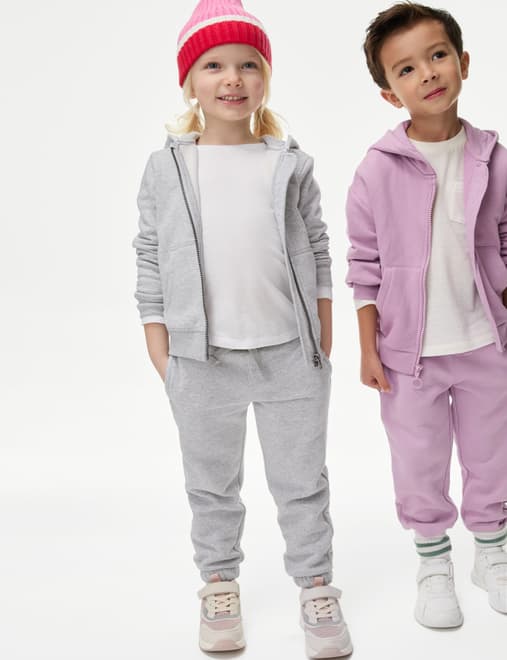 Cotton Rich Draw Cord Joggers (3 Mths - 7 Yrs)