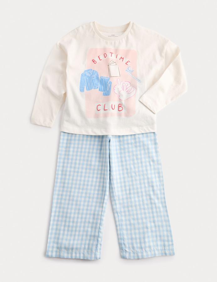 Pure Cotton Bedtime Graphic Pyjamas (1-8 Yrs)
