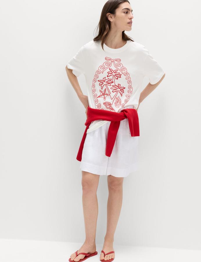 Pure Cotton Graphic Oversized T-Shirt