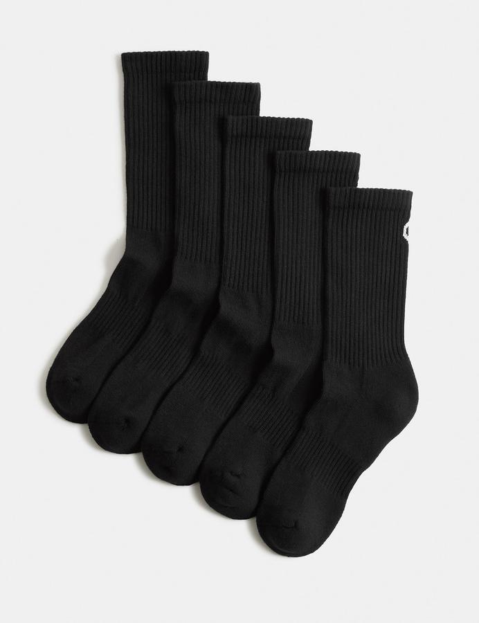 5pk Cotton Rich Cushioned Crew Socks