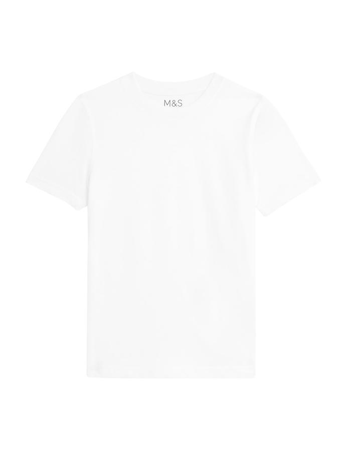 2 Pack Unisex Pure Cotton School T-Shirts (2-16 Yrs)