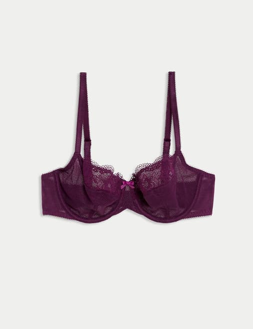 Jasmine Lace Wired Balcony Bra A-E
