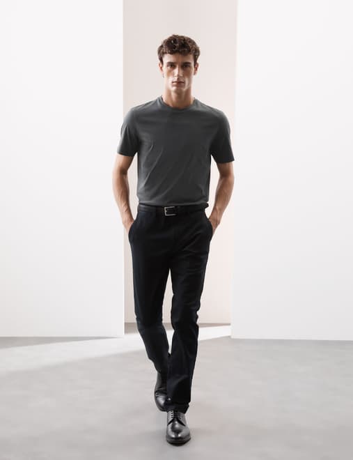 Pure Supima® Cotton Performance Crew Neck T-shirt