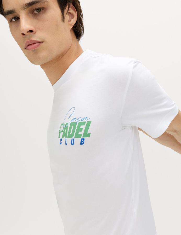 Pure Cotton Padel Graphic Crew Neck T-Shirt