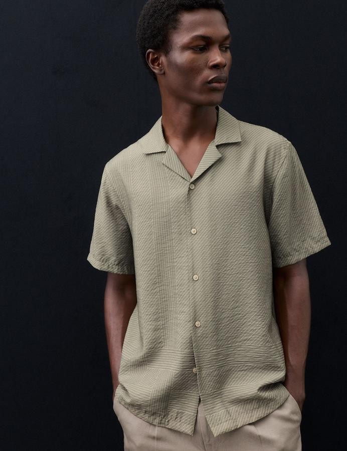 Short Sleeve Geometric Shirt