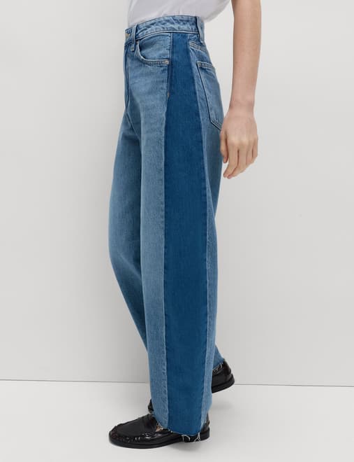 Mid Rise Barrel Jeans