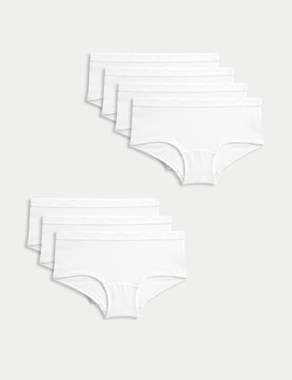 7pk Cotton with Stretch Shorts (5-16 Yrs)