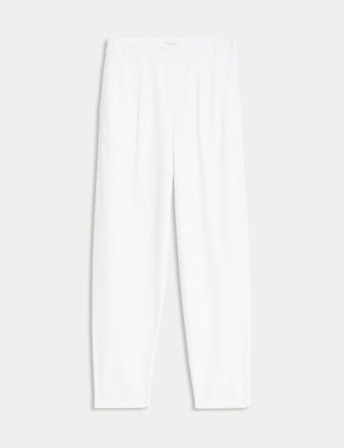 Linen Rich Tapered Trousers
