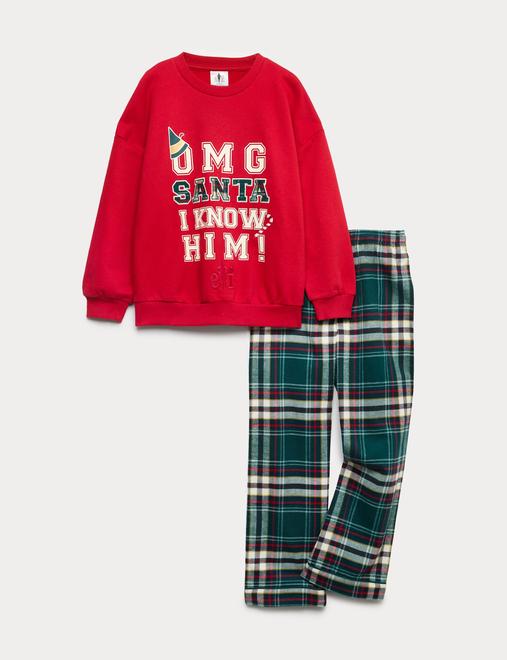 Cotton Rich Elf Family Christmas Pyjamas (1-16 Yrs)