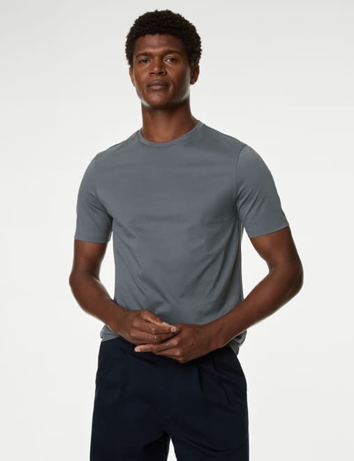 Pure Supima® Cotton Performance Crew Neck T-shirt