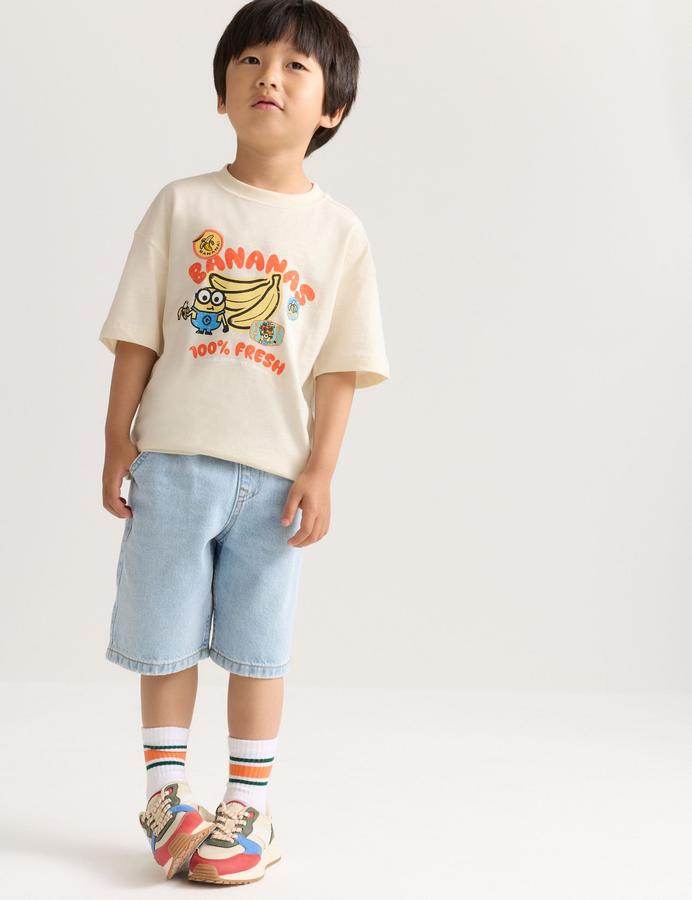 Pure Cotton Minions™ Banana Graphic T-Shirt (2-8 Yrs)