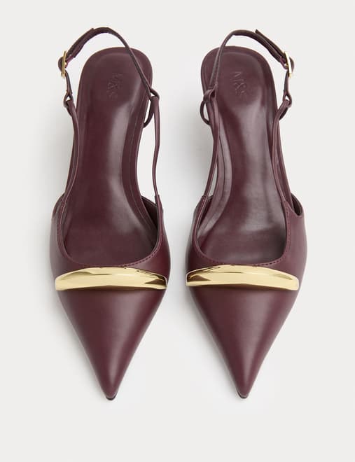 Slingback Kitten Heels