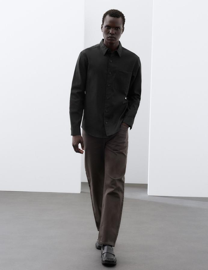 Lyocell Blend Regular Fit Shirt