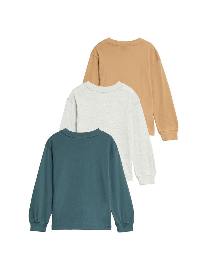 3 Pack Cotton Rich Striped Top (2-8 Yrs)